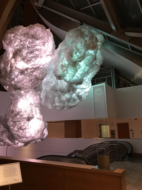 Cloud Installation in Walt Disney Concert Hall Lobby