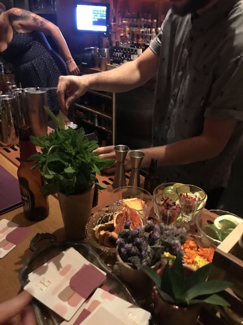 Bartender Crafting the Perfect Cocktail