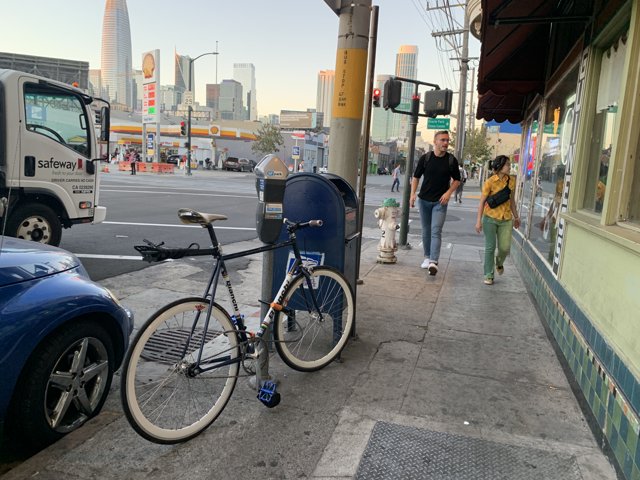 Parked Bike in the Heart of San Francisco