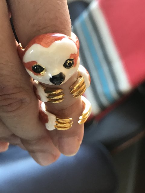 Tiny animal on a finger