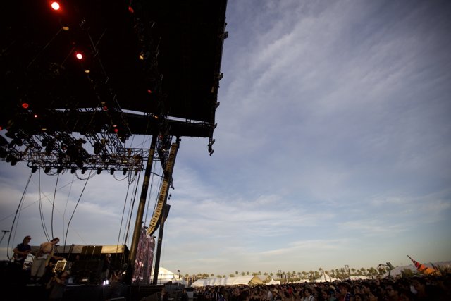 Stage Lighting and a Sea of People at Coachella 2013