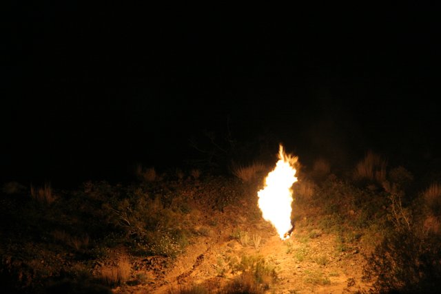 Nighttime Bonfire