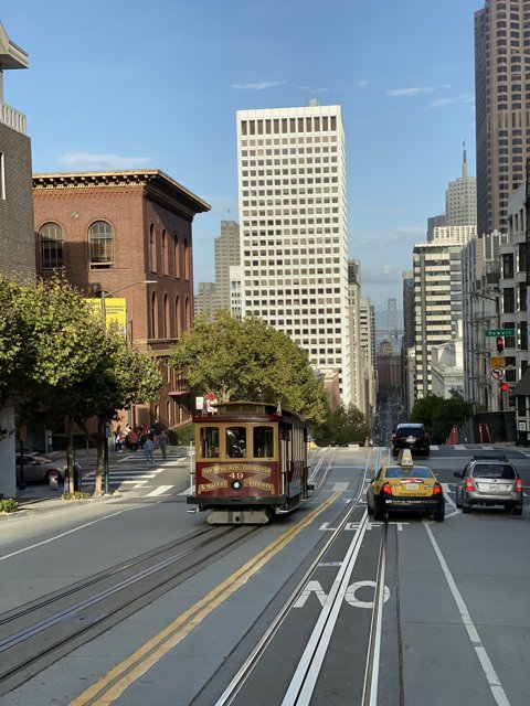 Riding the Cable Car Through San Francisco's Urban Metropolis