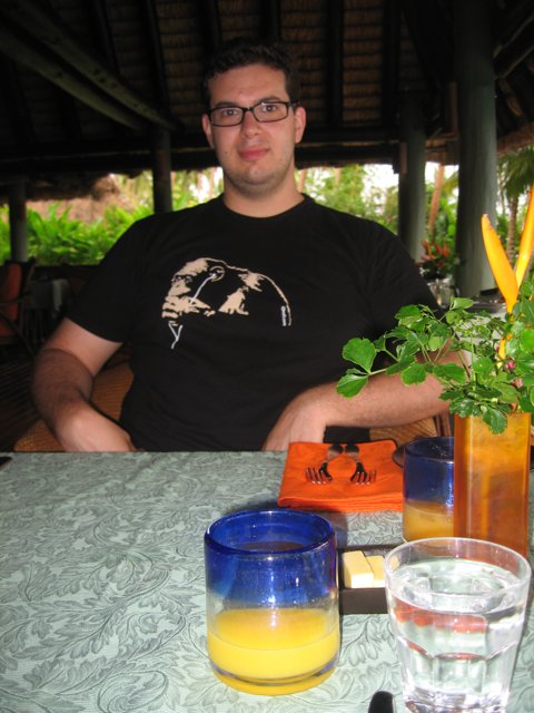 Glasses and Juice at the Fijian Resort