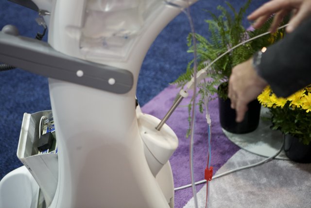 Flower Arranging with New Technology