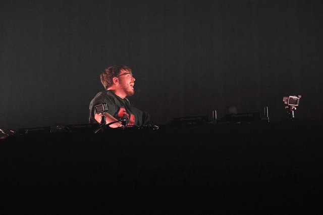 DJ Performs at Wobbleland 2026 Under Dark Stage Lights