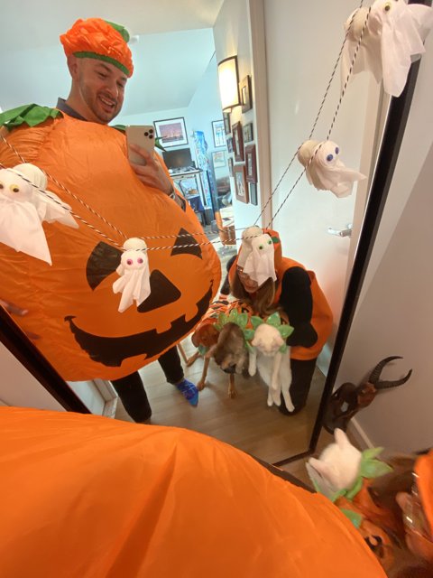Halloween Costumes and Pumpkin with Dave B