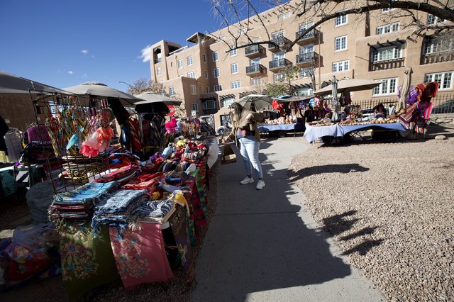 Vibrant Open-Air Market in Santa Fe Plaza