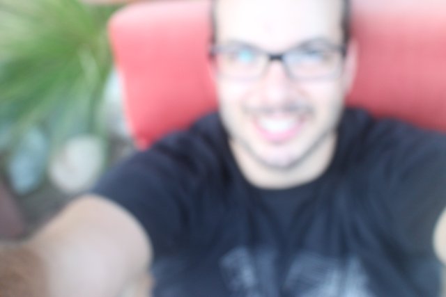 Blurry Portrait of Dave B in Glasses