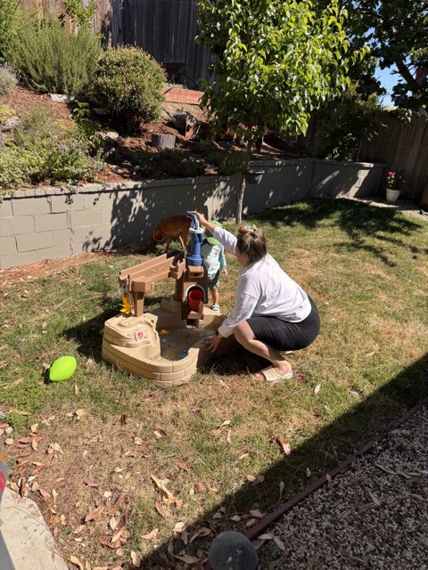 Morning Play in a San Francisco Backyard