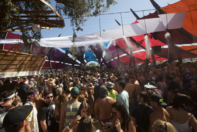 Coachella Crowd Basks in Urban Fun and Blue Skies
