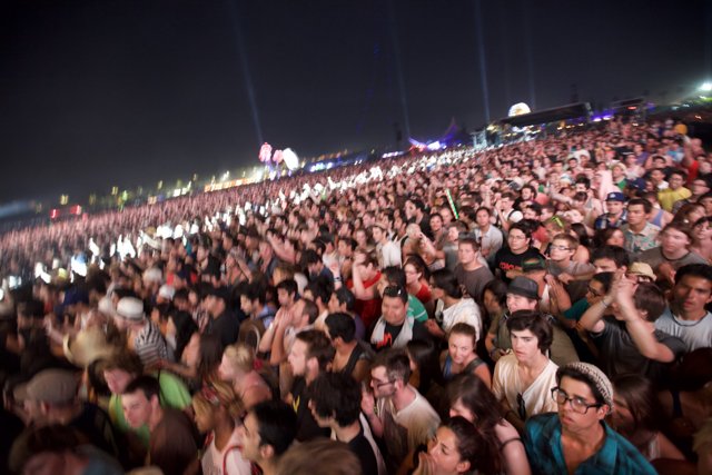 Coachella 2011: A Sea of People under the Night Sky