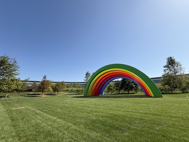 A Colorful Arch in the Heart of Apple Park