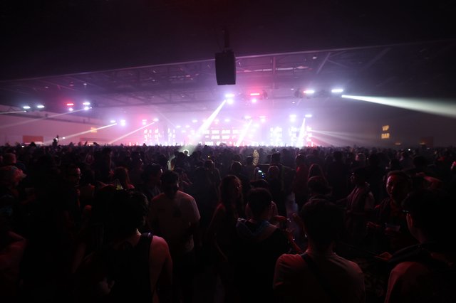 Massive Crowd Surges Toward Blazing Stage at Wobbleland
