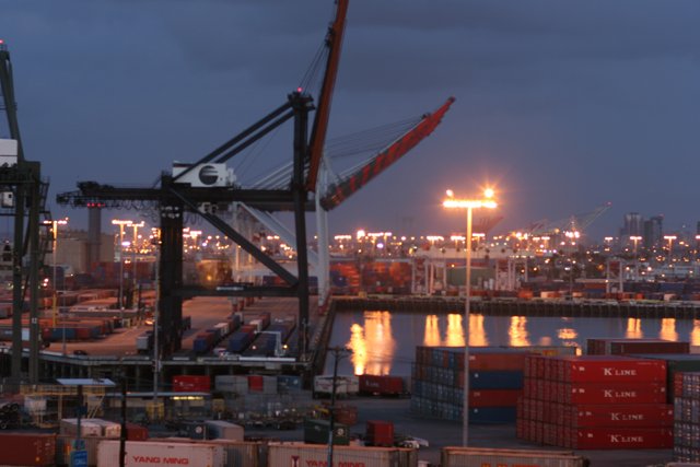 Dark Sky over the Industrial Waterfront
