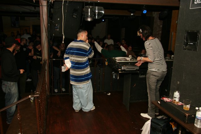 Cesar N and the DJ at the Plywood Pub