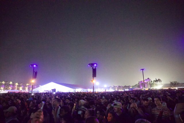 Enthralling Night at Coachella 2024: A Sea of Fans Under Starlit Skies