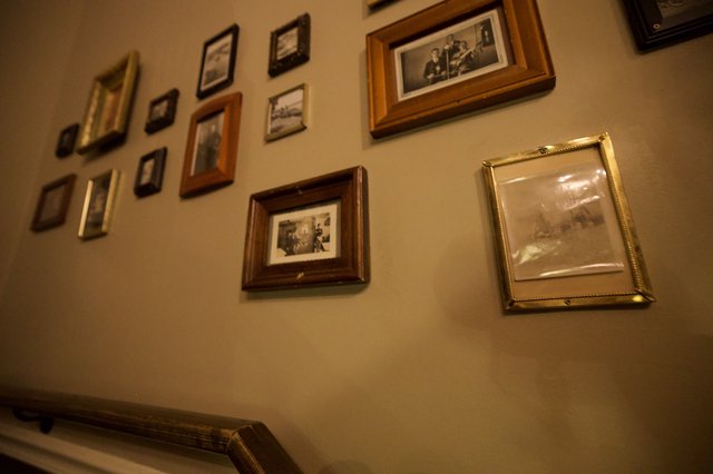 Vintage Family Photo Gallery Wall Display