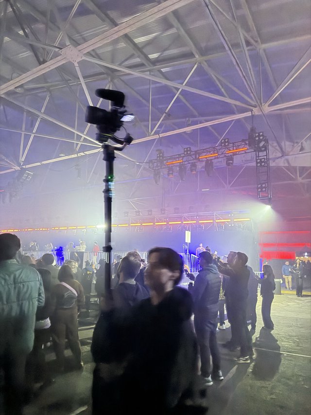 360-Degree Camera at Electronic Music Concert Event