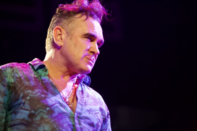 Morrissey Takes the Stage in a Vibrant Shirt
