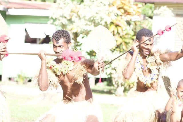 Traditional Dance at a Fijian Wedding