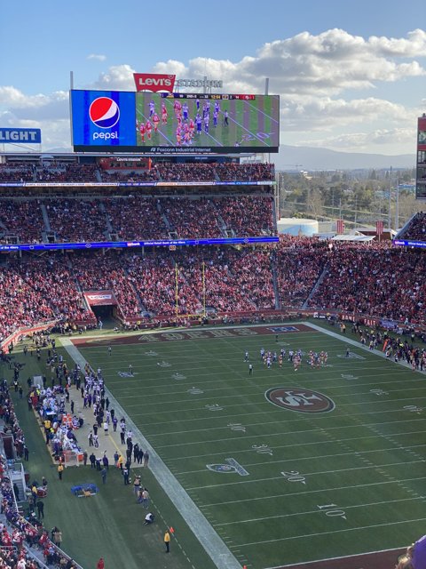 Scoreboard at Levi's Stadium