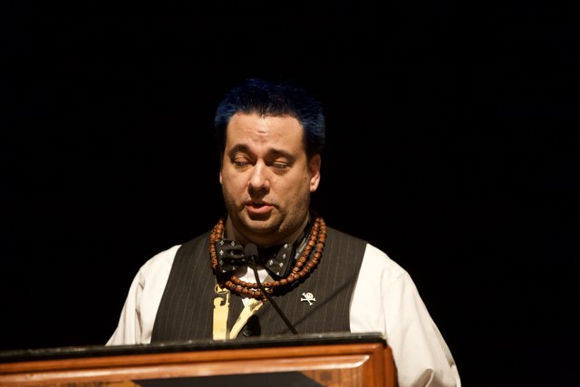 Blue-Haired Leader at DefCon