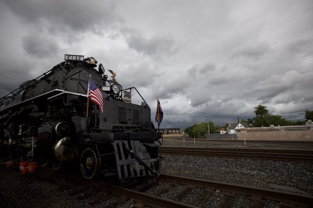 Union Pacific Big Boy 4014 Under Stormy Skies