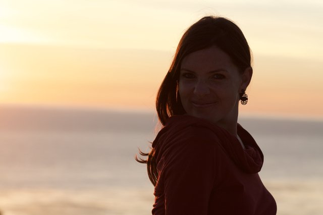 Golden Hour Portrait at the Ocean's Edge