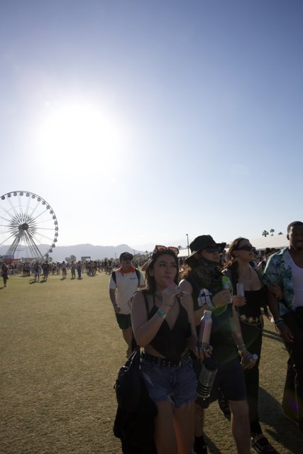 Sunlit Stroll: Faces of Coachella 2024