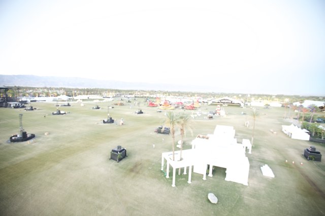 Aerial View of Coachella's Weekend 2 Grounds