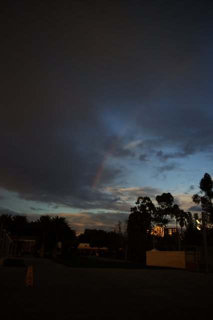 Rainbow over Altadena Parking Lot