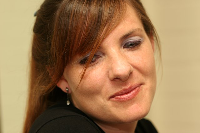Candid Close-Up Portrait of a Smiling Woman