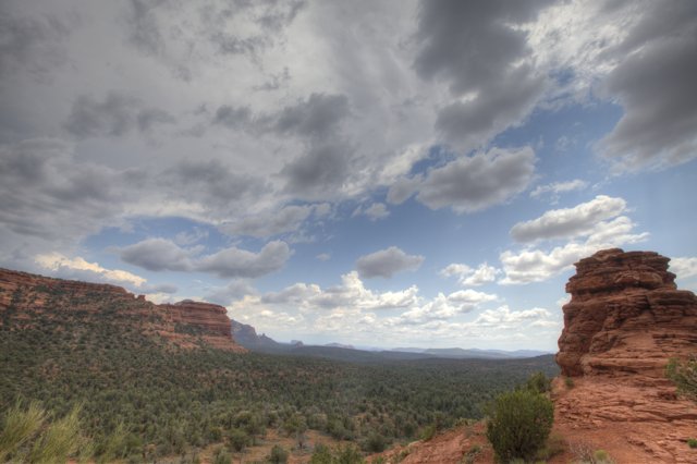 Cloudy Skies over the Canyon