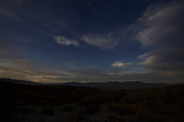 Majestic Sunset over the Death Valley Mountains