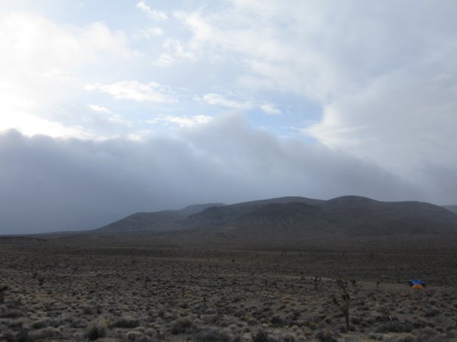 Majestic Mountain in the Vast Desert