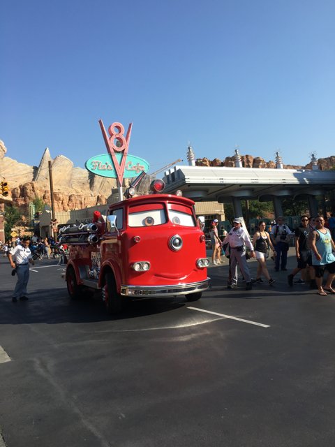 Mr. Mrs. Mrs. Fire Truck at Disney California Adventure Park