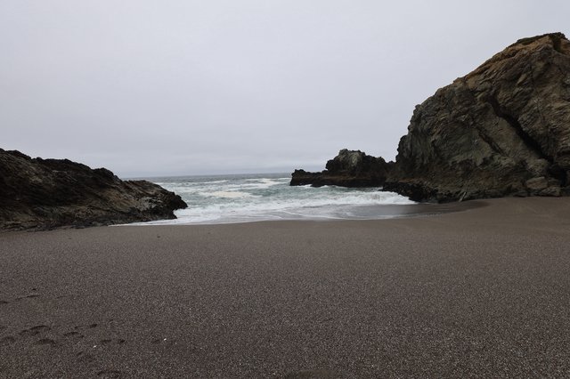 Secluded Rocky Cove on the Northern California Coast