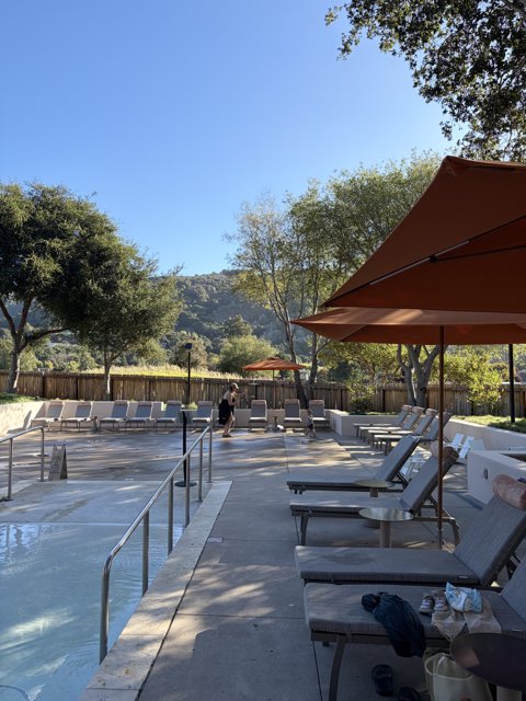 Tranquil Afternoon by the Pool