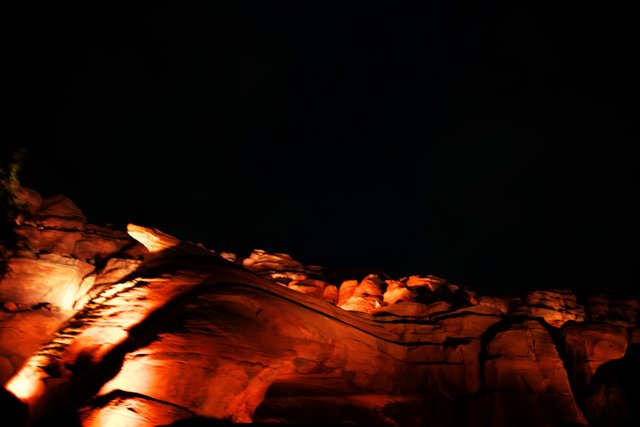 Enchanted Night at Rock Formation