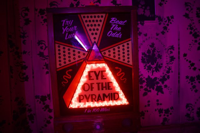 Eye of the Pyramid Illuminated Carnival Game Display