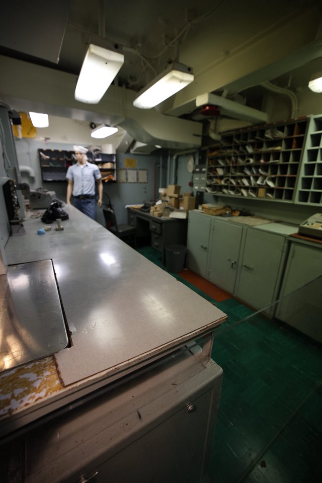 Interior Workshop Aboard USS Hornet Naval Vessel