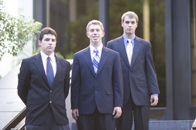 Three Men in Formal Wear