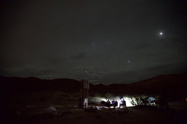 Night Sky Camping in the Desert