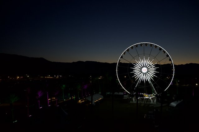 Nighttime Fun at Coachella Ferris Wheel