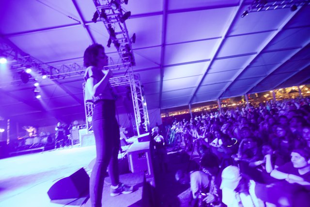 Female Performer Rocks the Stage at Coachella 2012