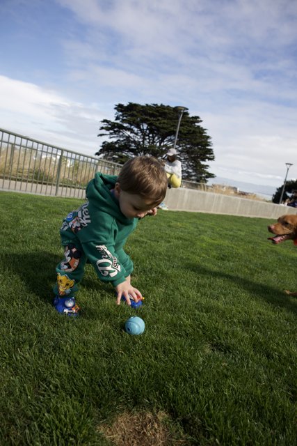 Vibrant Playtime at Francisco Park: Wesley's Ball Game