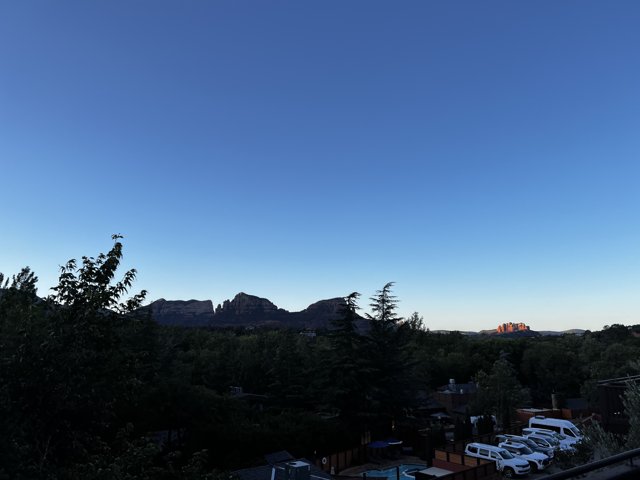 Majestic View of Mountain Range from Balcony in Sedona