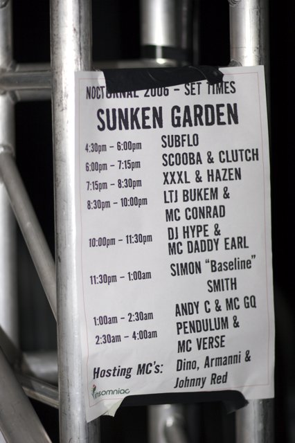 Sunken Garden Sign