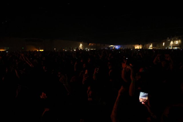 Massive Night Crowd Engulfed in Darkness at Wobbleland